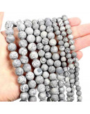 Jásper Picasso. Mate. 10 milímetros diámetro. 1 mm perforación. 35 unidades hilo aproximado. 1 hilo. Jásper Picasso. Mate. 10 milímetros diámetro. 1 mm perforación. 35 unidades hilo aproximado. 1 hilo.