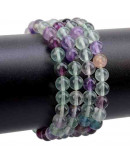 Fluorita. Multicolor. 08 milímetros diámetro. 1 mm perforación. 45 unidades hilo aproximado. 1 hilo. Fluorita. Multicolor. 08 milímetros diámetro. 1 mm perforación. 45 unidades hilo aproximado. 1 hilo.