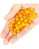 Calcedonia. Orange. 04 milímetros diámetro. 1 mm perforación. 90 unidades hilo aproximado. 1 hilo.