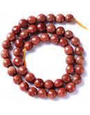 Aventurina Café. Faceteada. 04 mm diámetro. 0,8 mm perforación. 90 unidades hilo aprox. 1 hilo.