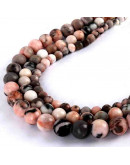 Jásper Zebra. Pink. 06 milímetros diámetro. 1 mm perforación. 60 unidades hilo aprox. 1 hilo. Jásper Zebra. Pink. 06 milímetros diámetro. 1 mm perforación. 60 unidades hilo aprox. 1 hilo.