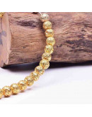 Lava natural. Electroplateado GOLD. 08 mm diámetro. 1 mm perforación. 45 uds hilo aprox. 1 hilo. Lava natural. Electroplateado GOLD. 08 mm diámetro. 1 mm perforación. 45 uds hilo aprox. 1 hilo.