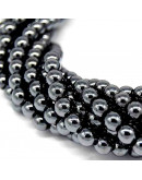 Hematite natural. Magnético. 04 milímetros diámetro. 1 mm perforación. 100 uds hilo aprox. 1 hilo. Hematite natural. Magnético. 04 milímetros diámetro. 1 mm perforación. 100 uds hilo aprox. 1 hilo.