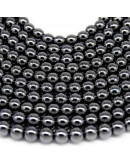 Hematite natural. Magnético. 04 milímetros diámetro. 1 mm perforación. 100 uds hilo aprox. 1 hilo. Hematite natural. Magnético. 04 milímetros diámetro. 1 mm perforación. 100 uds hilo aprox. 1 hilo.