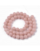 Piedra sintética. Fluorescente. SALMON. 04 mm diámetro. 1 mm perforación. 90 uds hilo aprox. 1 hilo.