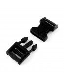 Hebilla TipTop. Plástico. 40x20,5x7 milímetros. 16x3 mm agujero. 10 sets.