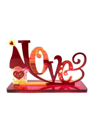 Moldes de silicona. Para resina. Porta fotos con soporte corazón+LOVE. 165x151x9 mm. 1 set.