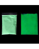 Polvo Mica. Verde fluorescente. 10 gramos. Para resina. 1 unidad.