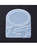Moldes de silicona. Para resina. Porta fotos con soporte. Ovalo. 212x188x9 milímetros. 1 set. Moldes de silicona. Para resina. Porta fotos con soporte. Ovalo. 212x188x9 milímetros. 1 set.