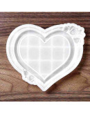 Moldes de silicona. Para resina. Porta fotos sin soporte. Corazón. 140x165x14 mm. 1 ud. Moldes de silicona. Para resina. Porta fotos sin soporte. Corazón. 140x165x14 mm. 1 ud.