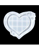 Moldes de silicona. Para resina. Porta fotos sin soporte. Corazón. 140x165x14 mm. 1 ud. Moldes de silicona. Para resina. Porta fotos sin soporte. Corazón. 140x165x14 mm. 1 ud.