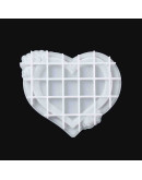 Moldes de silicona. Para resina. Porta fotos sin soporte. Corazón. 140x165x14 mm. 1 ud. Moldes de silicona. Para resina. Porta fotos sin soporte. Corazón. 140x165x14 mm. 1 ud.