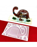 Moldes de silicona. Para resina. Porta fotos sin soporte. Dinosaurio. 128x202x12 mm. 1 ud. Moldes de silicona. Para resina. Porta fotos sin soporte. Dinosaurio. 128x202x12 mm. 1 ud.