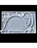 Moldes de silicona. Para resina. Porta fotos sin soporte. Dinosaurio. 128x202x12 mm. 1 ud. Moldes de silicona. Para resina. Porta fotos sin soporte. Dinosaurio. 128x202x12 mm. 1 ud.