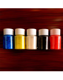 Polvo Mica. Color Rojo Perlado. 10 gramos. Para resina. 1 unidad.