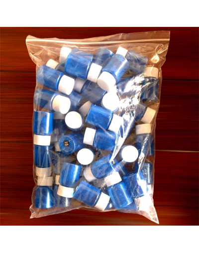 Polvo Mica. Color Azul Perlado. 10 gramos. Para resina. 1 unidad.