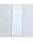 Moldes de silicona. Para resina. Marca páginas corazón. 90x26x5 milímetros. 1 unidad. Moldes de silicona. Para resina. Marca páginas corazón. 90x26x5 milímetros. 1 unidad.