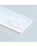 Moldes de silicona. Para resina. Marca páginas corazón. 90x26x5 milímetros. 1 unidad. Moldes de silicona. Para resina. Marca páginas corazón. 90x26x5 milímetros. 1 unidad.