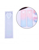 Moldes de silicona. Para resina. Marca páginas corazón. 90x26x5 milímetros. 1 unidad. Moldes de silicona. Para resina. Marca páginas corazón. 90x26x5 milímetros. 1 unidad.