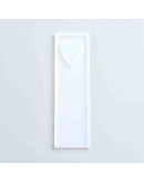 Moldes de silicona. Para resina. Marca páginas corazón. 90x26x5 milímetros. 1 unidad. Moldes de silicona. Para resina. Marca páginas corazón. 90x26x5 milímetros. 1 unidad.