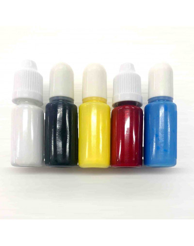 Pigmentos para resina. Color sólido blanco. 10 ml. 1 unidad.