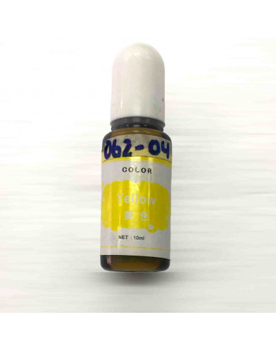 Pigmentos para resina. Color transparente amarillo. 10 ml. 1 unidad.