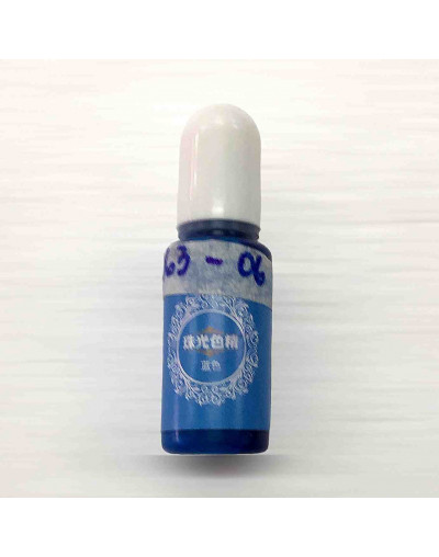 Pigmentos para resina. Color transparente azul. 10 ml. 1 unidad.