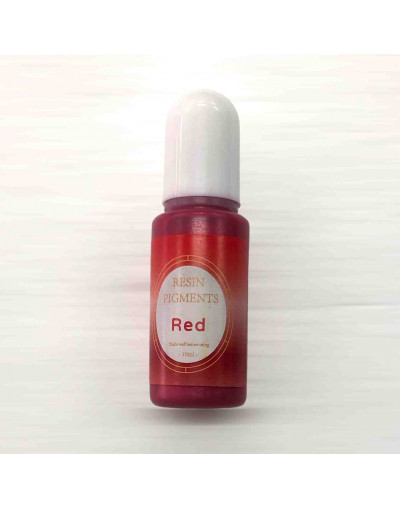 Pigmentos para resina. Color perlado rojo. 10 ml. 1 unidad.