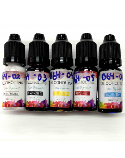 Pigmentos para resina. Tintes al alcohol. Color rojo. 10 ml. 1 unidad.