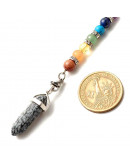 Péndulo. Piedras Chakras. 250 milímetros. Sin dije. 1 unidad. Péndulo. Piedras Chakras. 250 milímetros. Sin dije. 1 unidad.