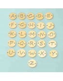 Link letra "G". Acero inoxidable. Color dorado. 13 mm diámetro. 1,5 mm perforación. 1 unidad.