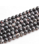 Jásper Imperial. Sintético. Color BLACK. 6 mm diámetro. 1 mm perforación. 65 uds hilo aprox. 1 hilo. Jásper Imperial. Sintético. Color BLACK. 6 mm diámetro. 1 mm perforación. 65 uds hilo aprox. 1 hilo.