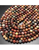 Jásper Picasso. Rojo. 6 mm diámetro. 1 mm perforación. 60 uds hilo aprox. 1 hilo. Jásper Picasso. Rojo. 6 mm diámetro. 1 mm perforación. 60 uds hilo aprox. 1 hilo.