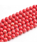 Jásper Imperial. Sintético. Color RED. 6 mm diámetro. 1 mm perforación. 65 uds hilo aprox.  1 hilo. Jásper Imperial. Sintético. Color RED. 6 mm diámetro. 1 mm perforación. 65 uds hilo aprox.  1 hilo.