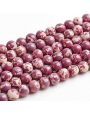 Jásper Imperial. Sintético. Color PURPLE. 6 mm diámetro. 1 mm perforación. 65 uds hilo aprox. 1 hilo Jásper Imperial. Sintético. Color PURPLE. 6 mm diámetro. 1 mm perforación. 65 uds hilo aprox. 1 hilo