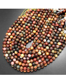 Jásper Picasso. Rojo. 8 mm diámetro. 1 mm perforación. 45 uds hilo aprox. 1 hilos. Jásper Picasso. Rojo. 8 mm diámetro. 1 mm perforación. 45 uds hilo aprox. 1 hilos.