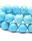 Howlite natural. Teñido turquesa. 4 mm diámetro. 0,8 mm perforación. 90 uds hilo aprox. 1 hilo. Howlite natural. Teñido turquesa. 4 mm diámetro. 0,8 mm perforación. 90 uds hilo aprox. 1 hilo.