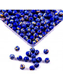 Jásper Imperial. Sintético. Color BLUE. 8 mm diámetro. 1 mm perforación. 45 uds hilo aprox. 1 hilo. Jásper Imperial. Sintético. Color BLUE. 8 mm diámetro. 1 mm perforación. 45 uds hilo aprox. 1 hilo.