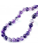 Amatista Ghost. 6 mm diámetro. 1 mm perforación. 60 uds hilo aprox. 1 hilo.