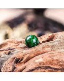 Calcedonia. Green (2). 04 milímetros diámetro. 1 mm perforación. 90 uds hilo aprox. 1 hilo.