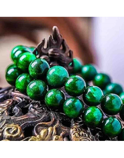 Calcedonia. Green (2). 08 milímetros diámetro. 1 mm perforación. 45 uds hilo aprox. 1 hilo.