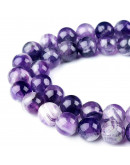 Amatista Ghost. 8 mm diámetro. 1 mm perforación. 45 uds hilo aprox. 1 hilo.