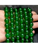 Calcedonia. Green. 04 milímetros diámetro. 1 mm perforación. 90 uds hilo aprox. 1 hilo.