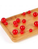 Calcedonia. RED. 10 milímetros diámetro. 1 mm perforación. 35 uds hilo aprox. 1 hilo.