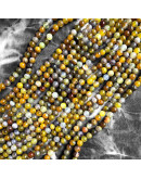 Agata Popcorn. BROWN. 04 milímetros diámetro. 1 mm perforación. 90 uds hilo aprox. 1 hilo.