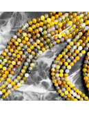 Agata Popcorn. BROWN. 04 milímetros diámetro. 1 mm perforación. 90 uds hilo aprox. 1 hilo.