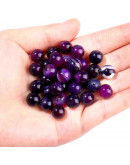 Agata Banded. PURPLE. 10 milímetros diámetro. 1 mm perforación. 35 uds hilo aprox. 1 hilo.