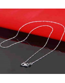 Acero inoxidable. Baño Plata S925. SESAME Chain. Con cierre. 45 cm largo. 1 unidad.