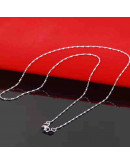 Acero inoxidable. Baño Plata S925. STAR Chain. Con cierre. 45 cm largo. 1 unidad.