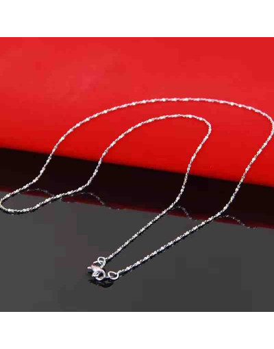 Acero inoxidable. Baño Plata S925. STAR Chain. Con cierre. 45 cm largo. 1 unidad.